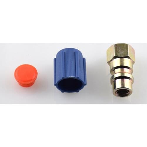 7/16 Service Charging Low Air Conditioning Conversion Adapter R12 to R134a Quick Disconnect 13mm Cap