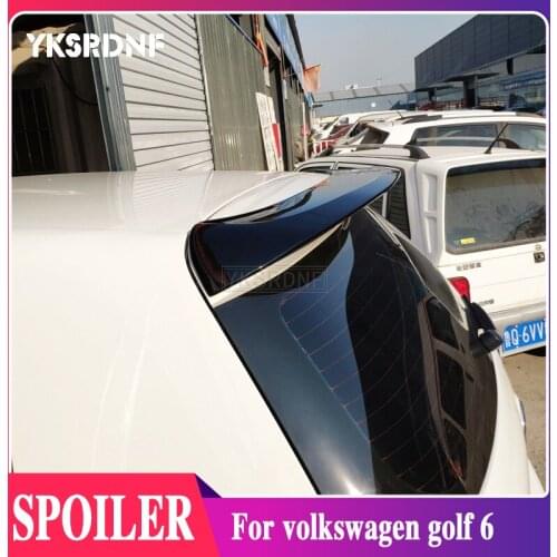 YKSRDNF For volkswagen golf 6 spoiler 2010-2013 model golf 6 light High Quality ABS Material Car Rear Wing Primer Color spoiler