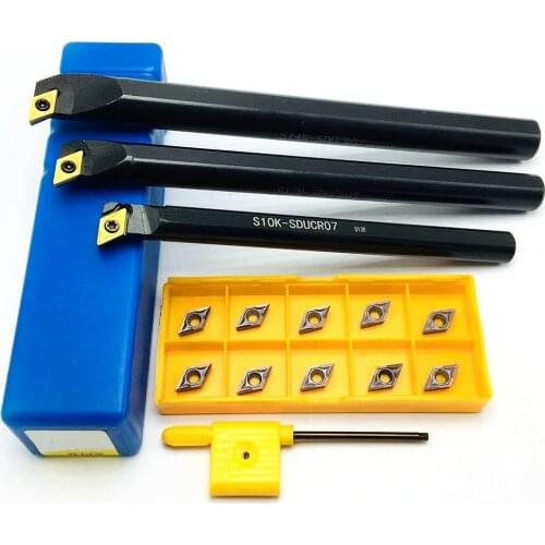 S10K-SDUCR07 S08K-SDUCR07 S12M-SDUCR07 S16Q-SDUCR07 Internal turning tool holder + DCMT070204 carbide insert CNC turning insert