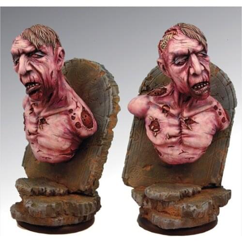[tuskmodel] 1:10 resin bust resin model kits Zombie include bases