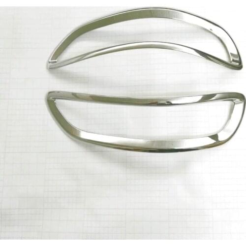 For KIA Sportage 2016 2017 Fourth generation Rear Tail Fog Light Lamp Covers Trim ABS Chrome Exterior Fog Light Cover