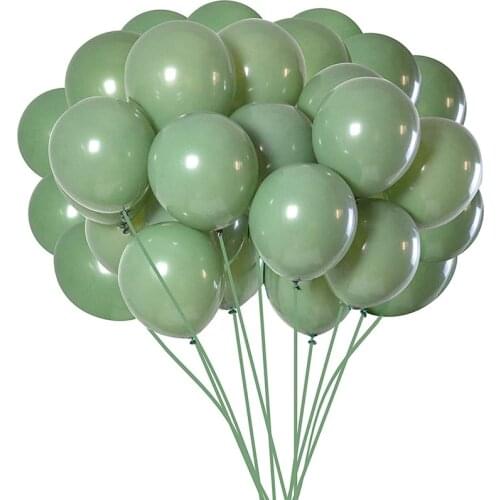 Sage Green Balloons,10 Inch Green Party Balloons,Balloon for Birthday Wedding Baby Shower Party Supplies or Arch