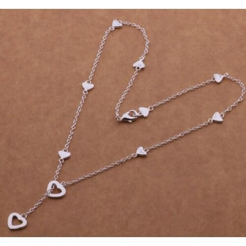 AN560 Wholesale silver plated Necklaces for women silver 925 jewelry fashion jewelry pendant /bleakcla awaajnha