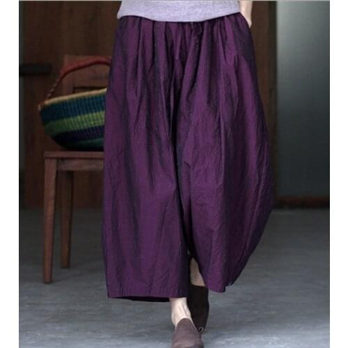 2020 original design loose big yards cotton leisure pants YLO17395-2
