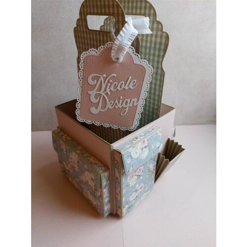 3D Craft Tote Metal Cutting Dies Stencils for DIY Scrapbooking Stamp/photo album Decorative Embossing DIY Paper Card