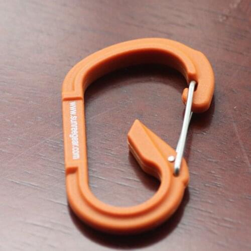 5/pcs Keychain colorful outdoor camping versatile S-type buckle 8 characters quickdraw carabiner backpack hanging buckle