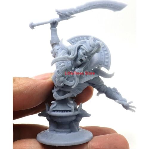 60mm Resin Model Anger Egyptian Pharaoh 3D Print Figure Sculpture