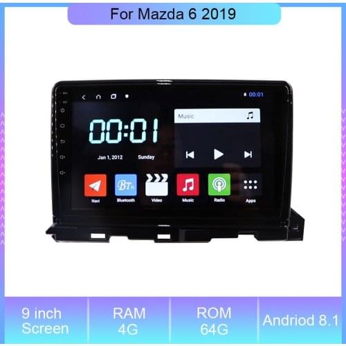 9'' Android Car Auto Audio Radio GPS Navigation Radio Receiver Video Player For Mazda 6 2019 DVD Stereo Multimedia