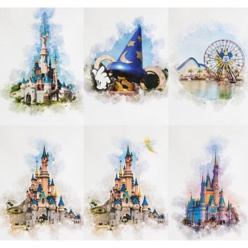5D DIY Diamond Painting Disney Princess Fantasy Castle Disneyland Full Square Diamond Embroidery Cross Stitch Kit Mosaic Decor