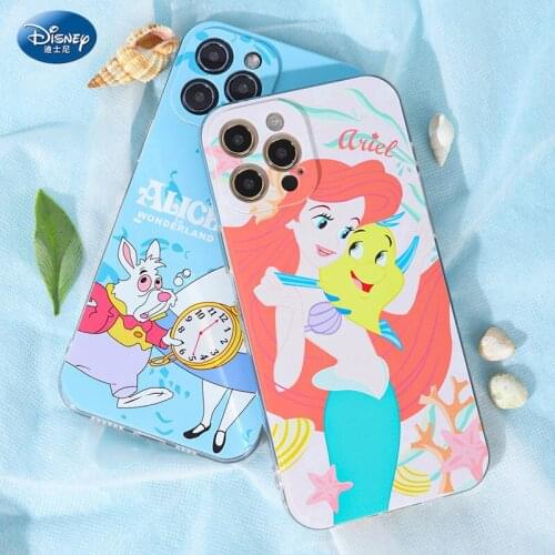 Mermaid Princess Snow White Silicone Case for IPhone 11 12Pro iPhone7 8 Plus Official Liquid Silicon Full Cover zz0708