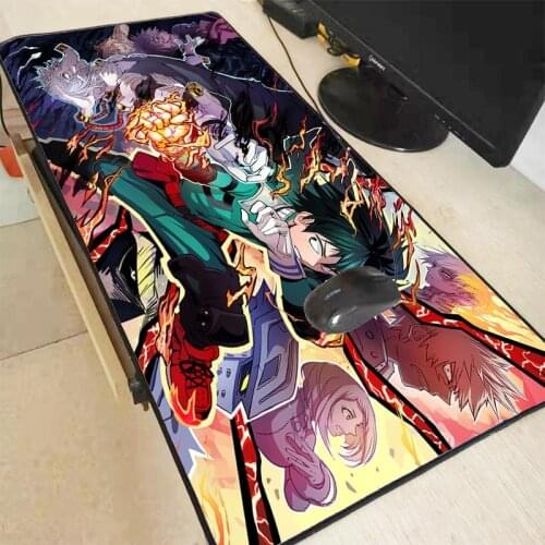 XGZ My Hero Academia MousePads Computer Laptop Anime Mouse Mat Large Lock Edge Mouse Pad PC Computer Mat Customized Japan Anime