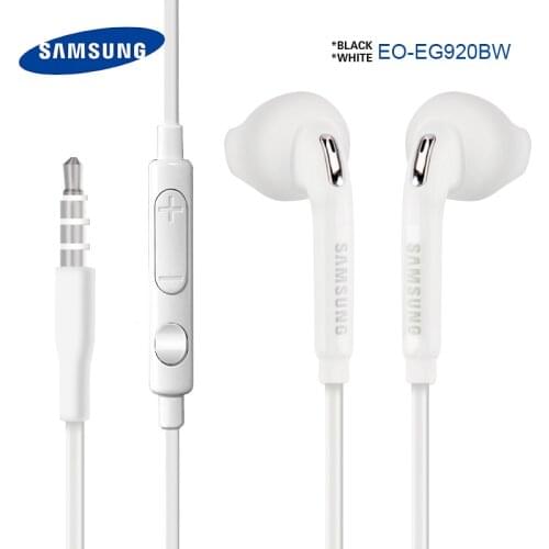 Original Samsung EO-EG920 Headphones In-Ear With control Speaker Wired 3.5mm headsets With Microphone 1.2m Sport Headphones