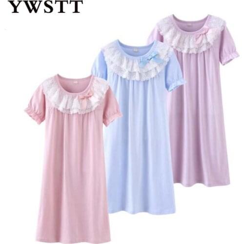 2018 New Girls Summer Cotton Pajamas Childrens Home Wear Nightdress Girl Baby Pajamas Girl Sleewear Clothing Pajama