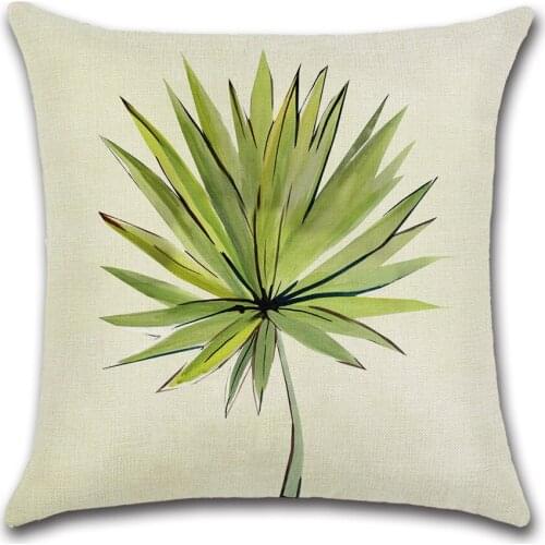 45x45cm New With Plant Series Green Leaf Pattern Outdoor Cushion Cover Mudcloth Pillow Cover