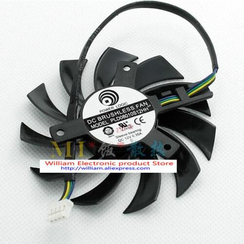 New Original for Sapphire graphics card fan dual-x MSI PLD08010s12hh 12V 0.35A