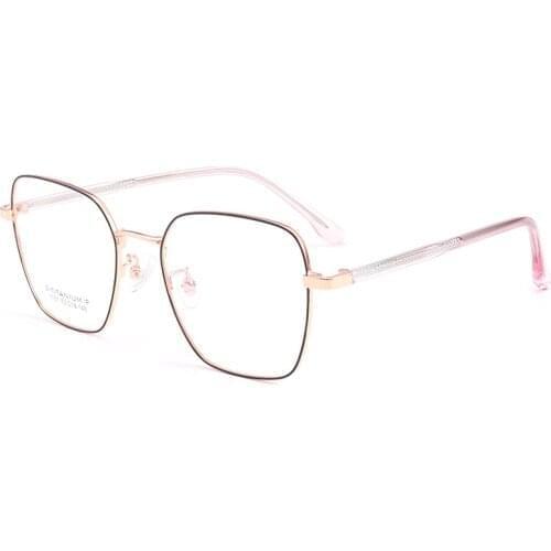 Prescription Glasses Frame Fashion Big Frame High Quality Glasses Ultra Light Semi-titanium Glasses Optical Glasses 1101