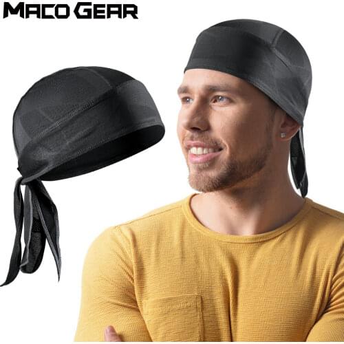 Pirate Cap Breathable Quick Drying Soft Scarf Sports Beanie Running Cycling Tennis Helmet Liner Hat Bicycle Headband Men Women
