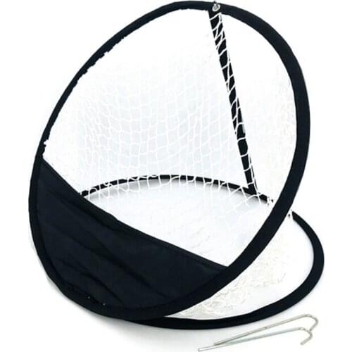 Portable Golf Chipping Practice Net Golf Pop-UP Indoor Outdoor Chipping Pitching Cages Mats Net Golf Training Aids Beginner