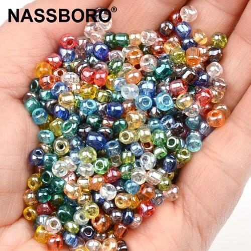 Approx. 4mm Charm Czech Glass Beads DIY Bracelet Necklace Seed Beads For Jewelry Making Handmade Accessories