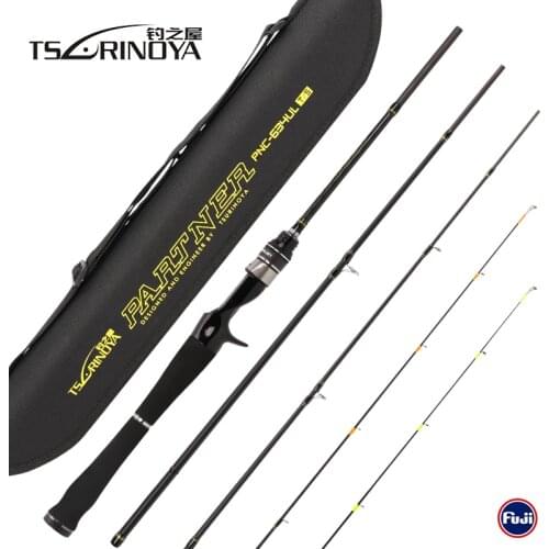 Tsurinoya PARTNER 4Sec Baitcasting Fishing Rod 1.89m 2Tips UL/L 2-7g/4-10lb Carbon Lure Bait Casting Reel Pesca Olta Canne Peche