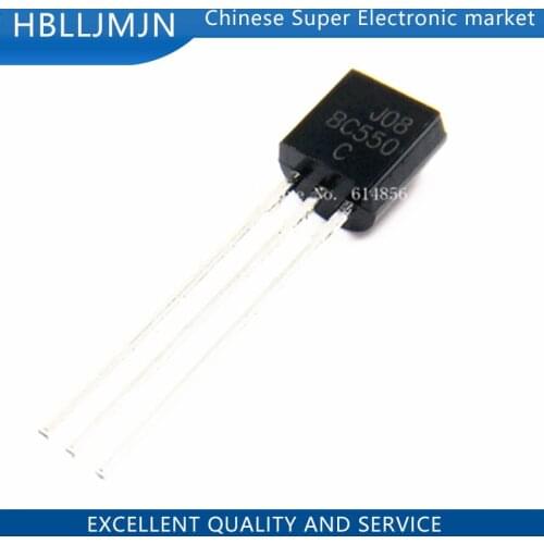 50pcs BC550 BC550C Silicon Transistor DIP TO-92