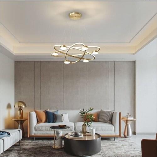 Modern living room LED ceiling lamp bedroom chandelier dining hall noble LED crystal chandelier lighting
