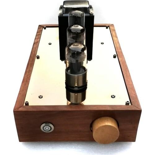 6N8P 6SN7 tube preamplifier 6Z5P bile rectifier, solid wood box hifi front bile preamp, frequency response: 10HZ-100KHZ