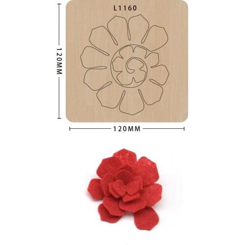 DIY Craft Flower Wooden Cutting Dies Scrapbooking Stencil Die Cuts Card Making Decorative Craft