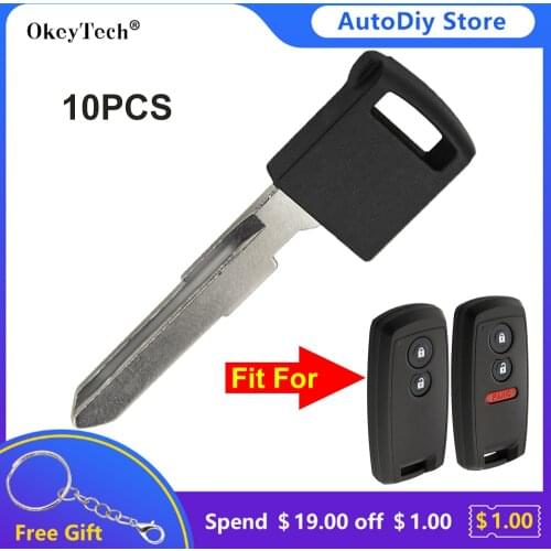 Best Price Okeytech 10PCS Smart Car Blank Uncut Key For Suzuki Swift SX4 Grand Vitara Key Cover Fob Emergency Insert Blade HU87R