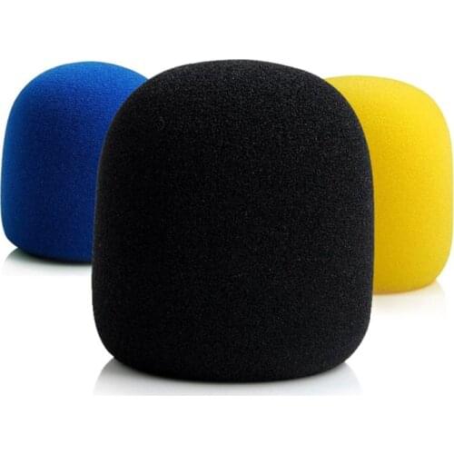 1PC Microphone Foam Thicken Mic Cover Sponge Professional Studio WindScreen Protective Grill Shield Soft Microphone Cap