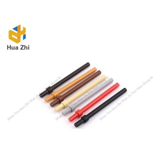 Building Blocks Parts 63965 10PSC Bar 6L with Stop Ring LEGOING MOCS Education