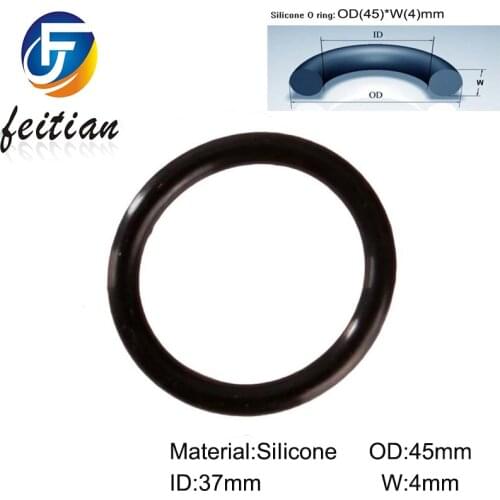 150piece/Size:45mm*37mm*4mm O-ring/Silicone o ring seal dichtung black Gasket of motorcycle part/consumer product(black)