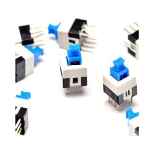 20pcs 8*8 latching switch Button switch double row self-locking 6 feet 8x8
