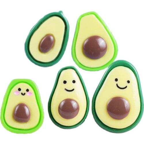 10pcs Resin Green Cartoon Beads No Hole Spacers DIY Hair Accessories Brooch Bracelet Making Handmade Fashion Jewelry Findings