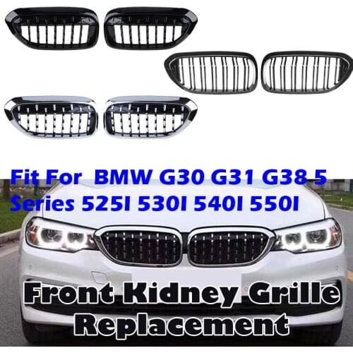 Car Kidney Grill Diamond Drop Slat Sport Racing Eiamond Grille Fit For Bmw G30 G38 525i 528i 530i 540i 2017-2020,Car Accessories