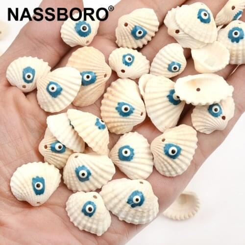 10mm-23mm Natural White Shell Beads Small Conch Nature Material Jewelry Making Evil Eye Beads Conch Corn Screw Wall Decoration