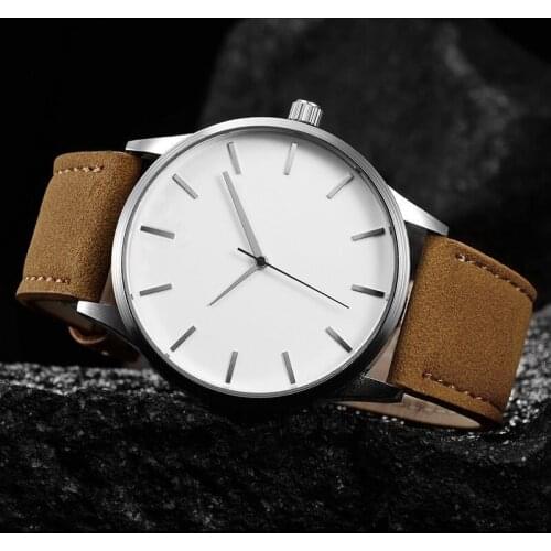 Reloj hombre 2020 Fashion Mens Watch Men Sport Watches Leather Mens Watches Man Quartz Watch No Logo relogios masculino