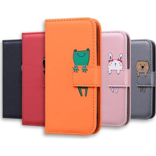 Cute Animal PU Leather Flip Wallet Case For Xiaomi Mi Redmi Note 7 8 Pro Note8pro 7A 8A Luxury Cards Stand Phone Cover Bags Etui