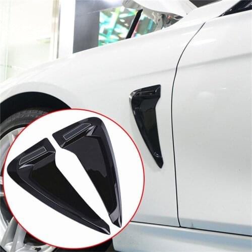 Car Shark Gills Side Fender Vent Decoration 3D Stickers For BMW E46 F30 E90 E60 F20 F10 E36 E39 E87 E70 G30 Side Air Vent Cover