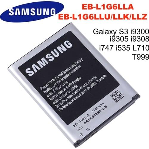 EB-L1G6LLA EB-L1G6LLU/LLK/LLZ Original battery For Samsung Galaxy S3 i9300 i9305 i747 I9060 I9128 I9308 i535 i930 2100mAh