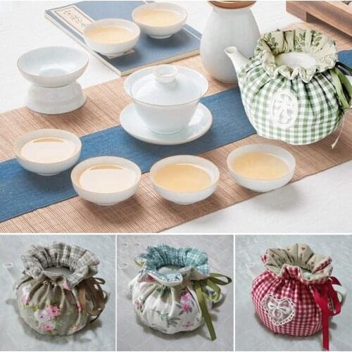 Cotton Vintage Floral Teapots Dust Cover Tea Cosy Kettle Cover Insulation And Keep Warm For Home Чайник Заварочный Teteras