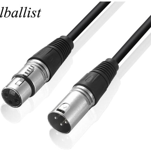 Lballist XLR Cable Male to Female OFC Copper Audio Cable For Microphone Mixer 1m 1.8m 3m 4.5m 5m 6m 7.6m 10m 15m 20m
