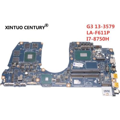 LA-F611P Laptop motherboard For DELL G3 15-3579 3579 original mainboard CAL53 I7-8750H GTX1050