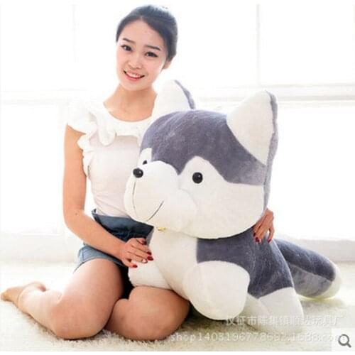 2015 Hot New Specials Husky Plush doll large Bell Huskies Papa dog 40cm Lovers Girl Birthday gift Quality Free shipping