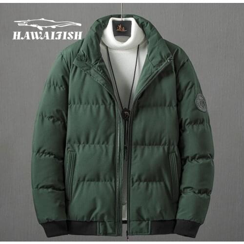 Mens jacket winter 2021 fashion plus velvet padded jacket thick slim fit padded jacket cotton jacket mens warm jacket