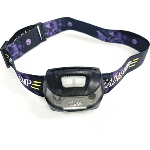 LED HeadLamp Body Motion Sensor Headlight Rechargeable Running Bicycle Head Light Lamp Outdoor Camping Flashlight With USB