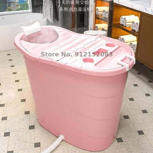 Small Family Bath Artifact Adult Bath Bucket Plastic Heighten Adult Bath Bucket Child Bath Bucket Child Bath Bucket