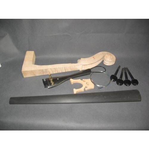 One cello part:neck,fingerboard,bridge, tailpiece..etc #6632