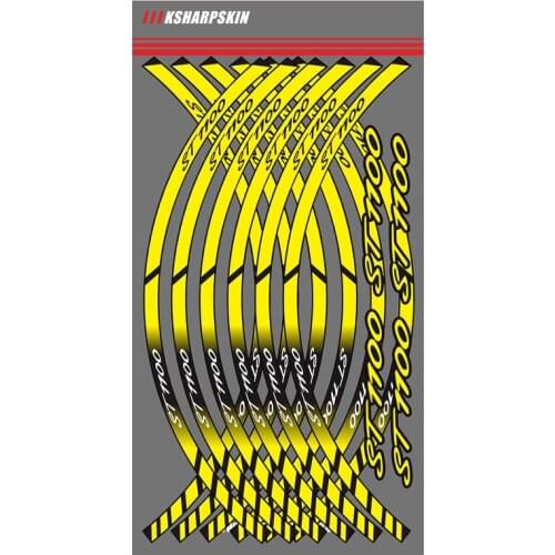 Pegatina rueda moto Motorcycle Wheel Rim Decals Wheel Reflective Stickers Stripes For HONDA ST1100 st1100 motorcycle sticker