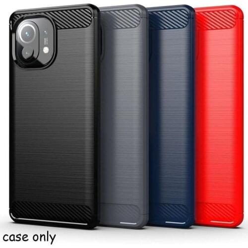 Shockproof Case For Xiaomi Mi 11 Protective Cover TPU Phone Case Anti-fall Soft Phone Shell